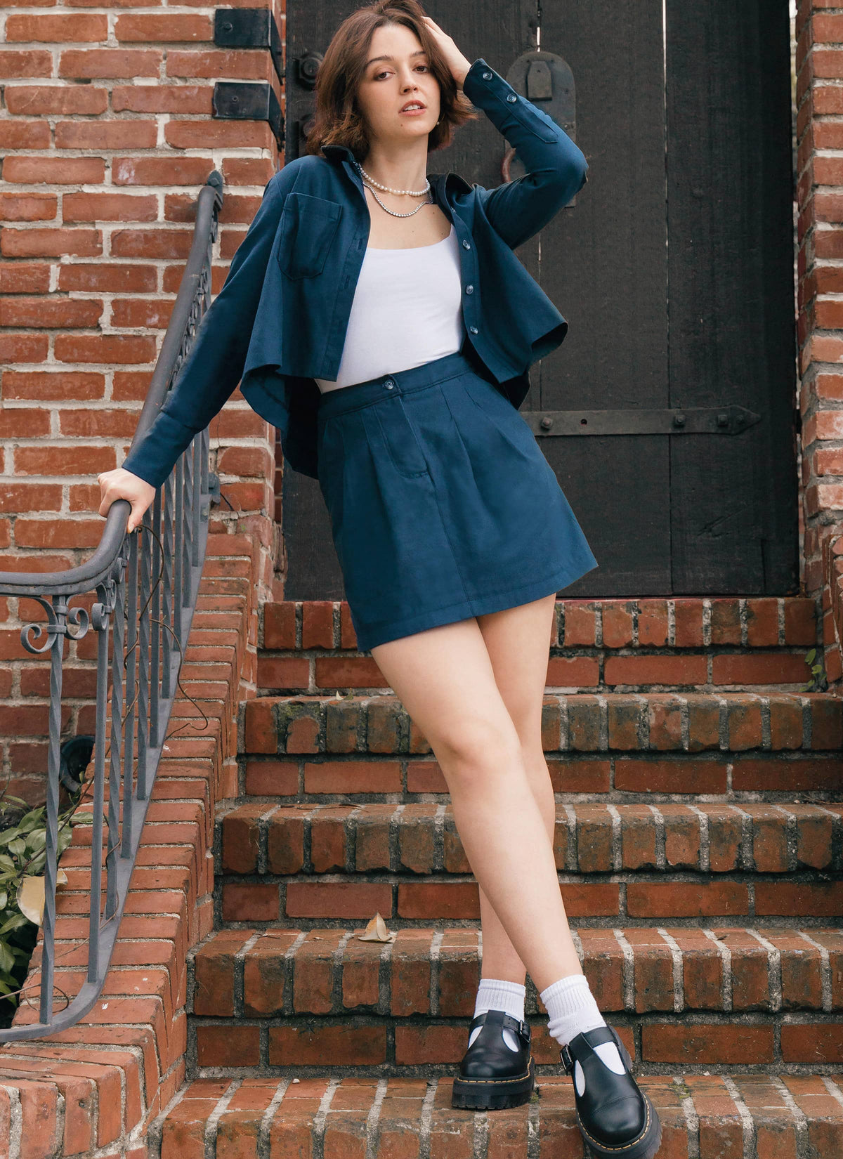 McCall’s Misses Shirt And Mini Skirt Sewing Pattern M8410
