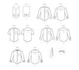 McCall’s Men's Lined Vest, Shirts, Tie And Bow Tie Sewing Pattern M8415