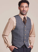 McCall’s Men's Lined Vest, Shirts, Tie And Bow Tie Sewing Pattern M8415