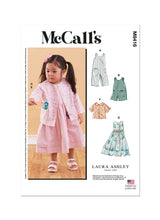 McCall’s Toddlers Romper In Two Lengths, Dresses, Jacket And Shirt Sewing Pattern M8416