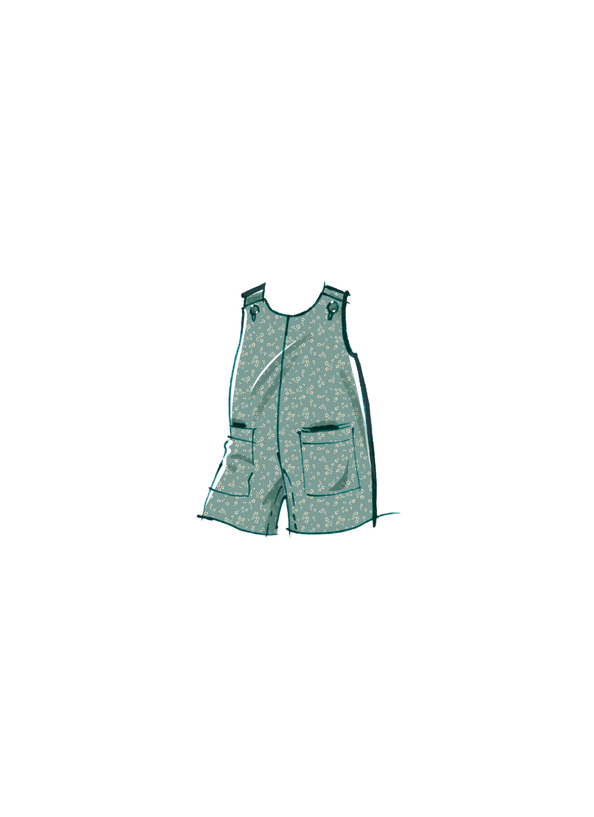 McCall’s Toddlers Romper In Two Lengths, Dresses, Jacket And Shirt Sewing Pattern M8416