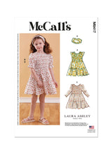 McCall’s Children's Dress With Sleeve Variations And Headband Sewing Pattern M8417