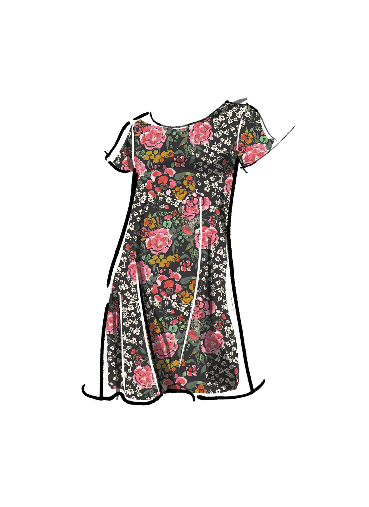 McCall’s Girls Dress In Two Lengths Sewing Pattern M8418