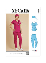 McCall’s Misses Knit Scrub Tops, Pants, Jogger And Cap Sewing Pattern M8421