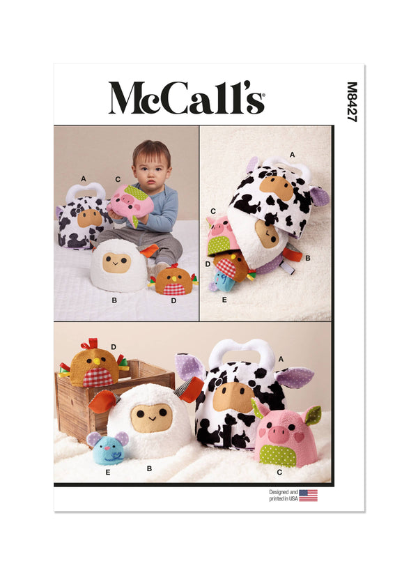 McCall’s Plush Nesting Animals Sewing Pattern M8427