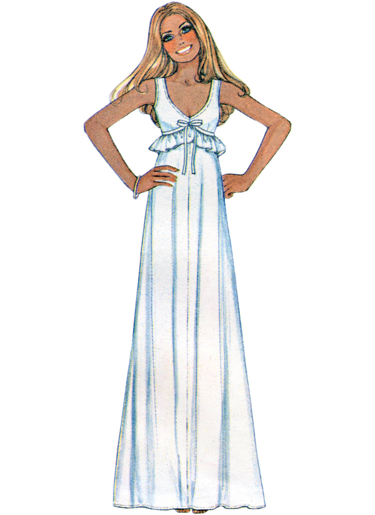McCall’s Misses Robe And Nightgown Sewing Pattern M8430