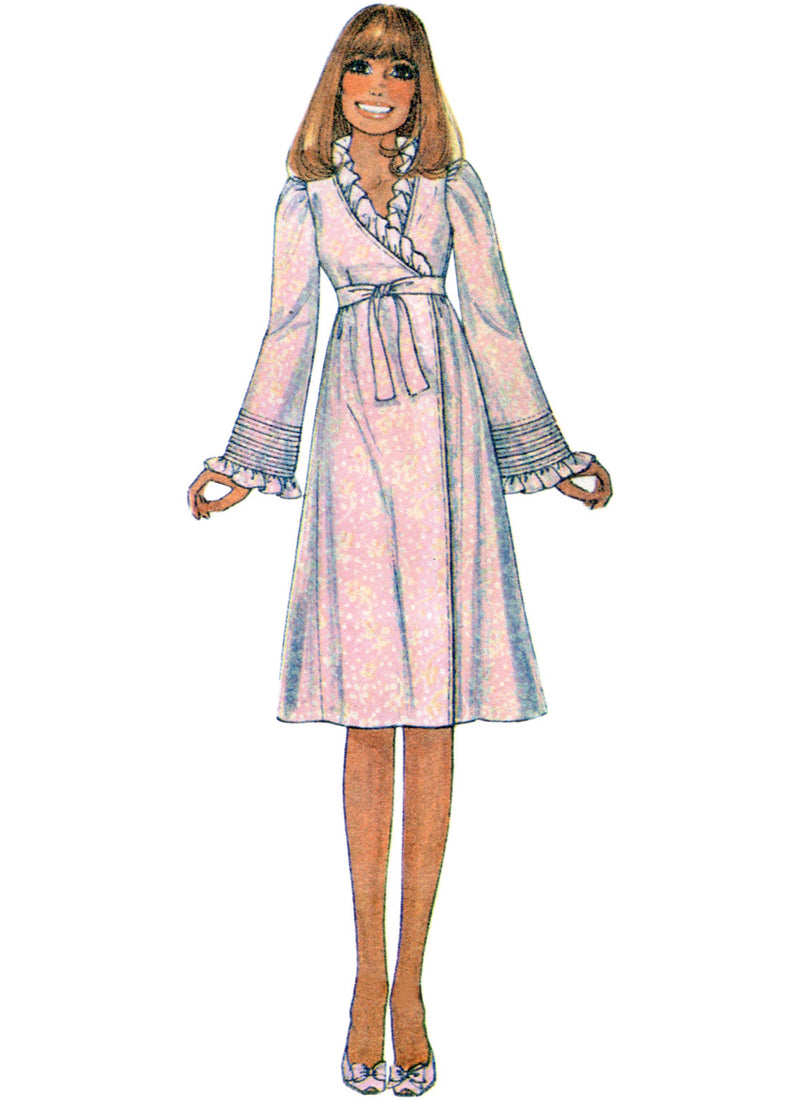 McCall’s Misses Robe And Nightgown Sewing Pattern M8430