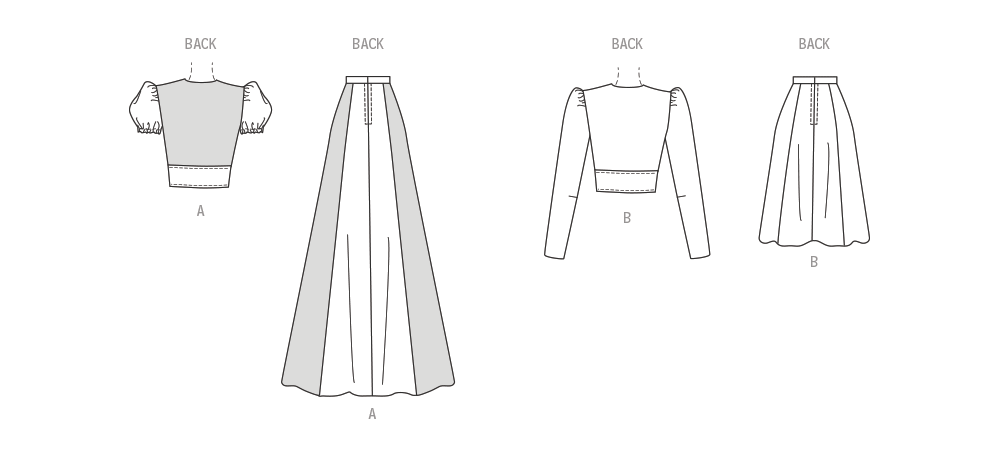 McCall’s Misses Top And Skirt Sewing Pattern M8431