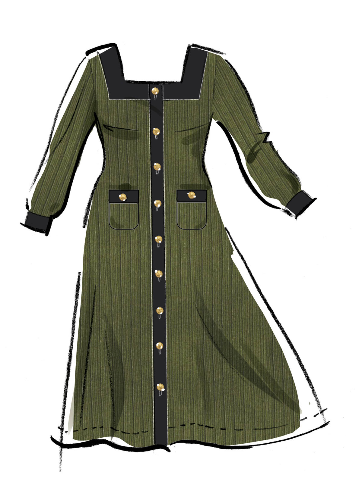 McCall’s Women's Knit Dresses Sewing Pattern M8435