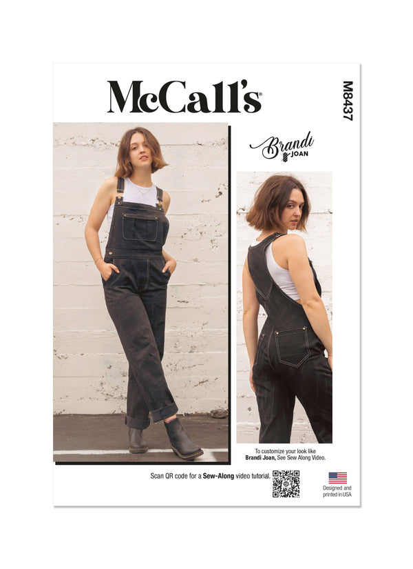 McCall’s Misses Overalls Sewing Pattern M8437