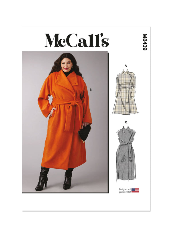 McCall’s Women's Coats And Vest Sewing Pattern M8439