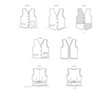 McCall’s Misses And Men's Lined Vests Sewing Pattern M8442