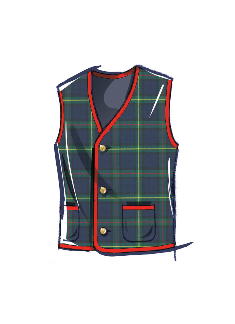 McCall’s Misses And Men's Lined Vests Sewing Pattern M8442