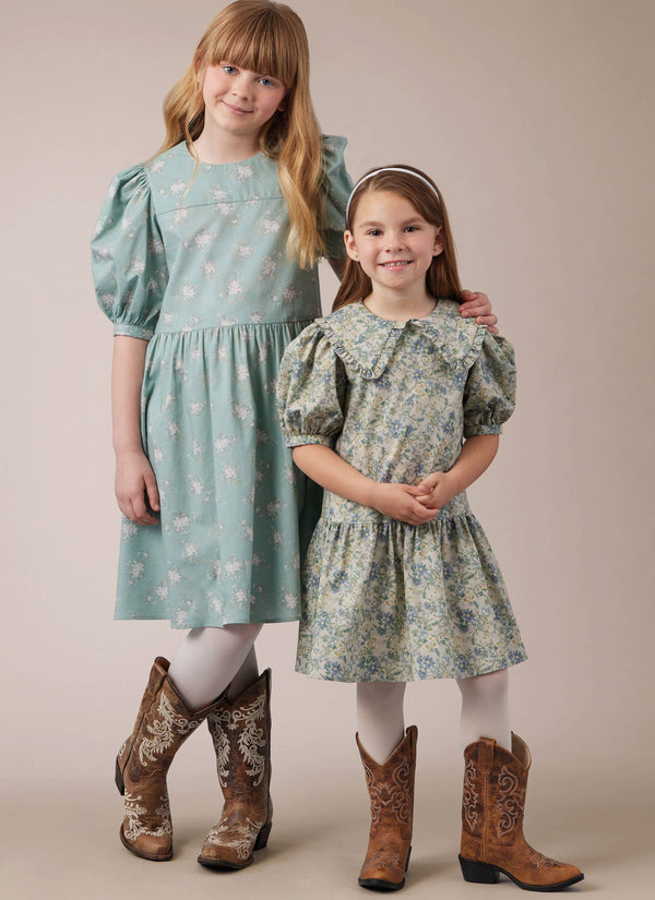 McCall’s Children's And Girls Dresses Sewing Pattern M8444