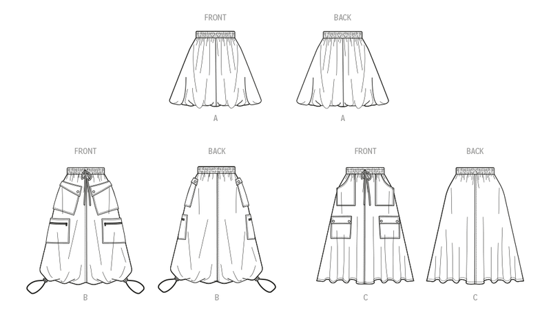 McCall’s Misses Skirt In Two Lengths Sewing Pattern M8452