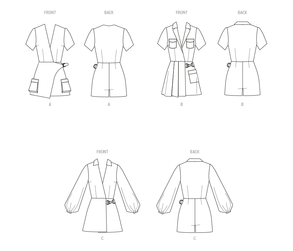 McCall’s Misses Romper Sewing Pattern M8454