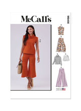 McCall’s Misses And Women's Knit Top, Shorts And Pants Sewing Pattern M8456