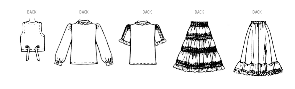 McCall’s Misses Blouse, Vest, Skirt And Petticoat Sewing Pattern M8463