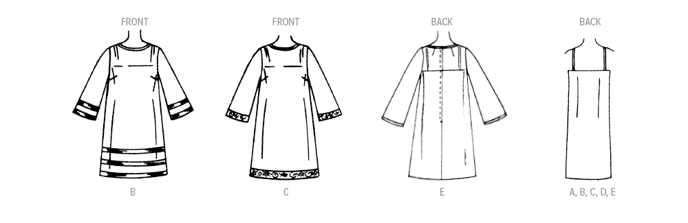 McCall’s Misses Slip Dress And Sheer Overdress Sewing Pattern M8466
