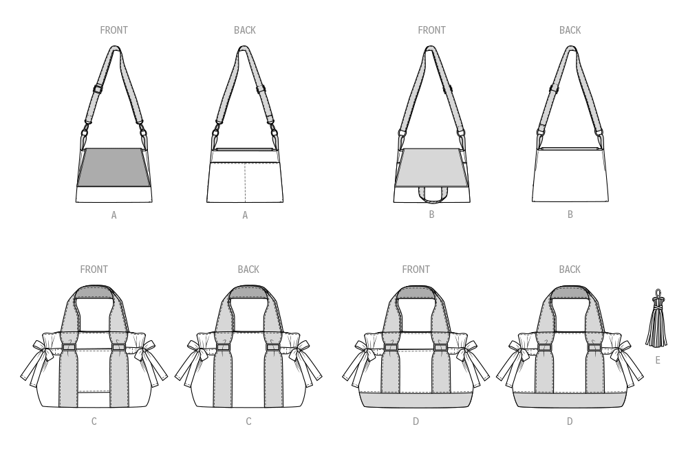 McCall’s Bags Sewing Pattern M8467