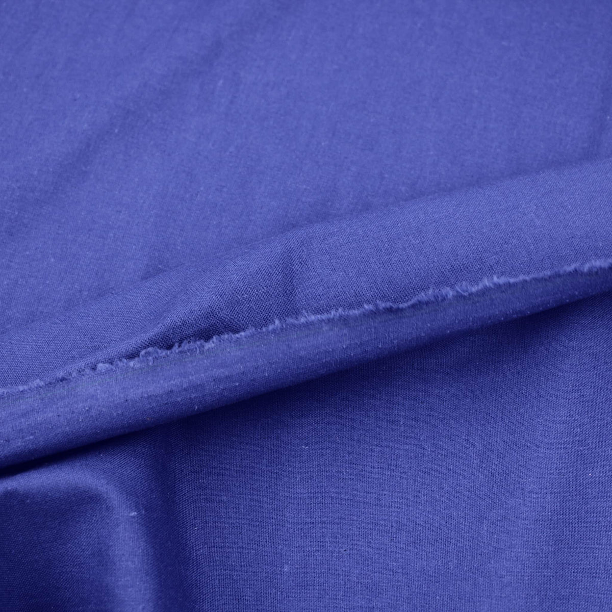 Madras Plain Cotton Linen - Royal Blue