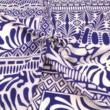 Magnolia Stretch Patchwork Light Dressmaking Fabric - Navy