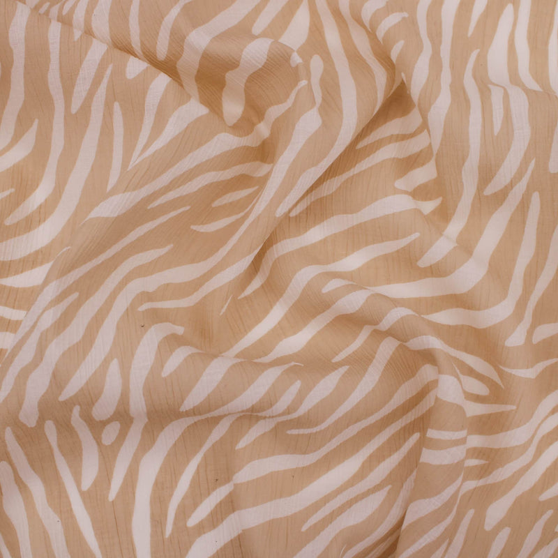 Crepe Natural Tiger Stripes