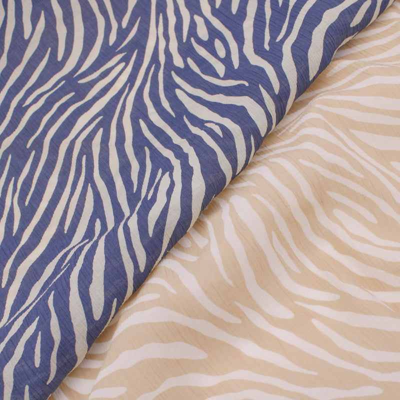 Crepe Natural Tiger Stripes