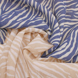 Crepe Natural Tiger Stripes