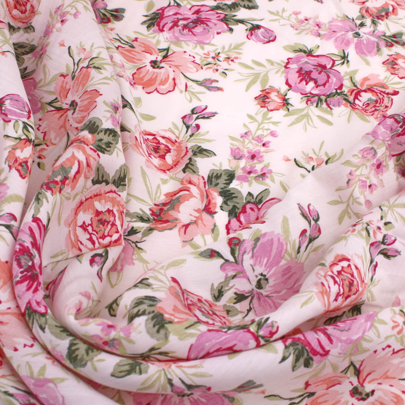 Roses Floral Satin