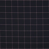 Marco Viscose Blend Stretch Suiting Fabric - Black & Pink Check