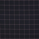 Marco Viscose Blend Stretch Suiting Fabric - Black & Pink Check