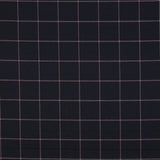 Marco Viscose Blend Stretch Suiting Fabric - Black & Pink Check