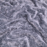 Marseille Thick Chenille Plain Textured Sofa Curtain Upholstery Fabric - Denim Blue