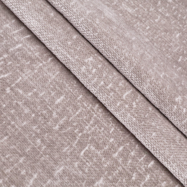 Marseille Thick Chenille Plain Textured Sofa Curtain Upholstery Fabric - Light Grey