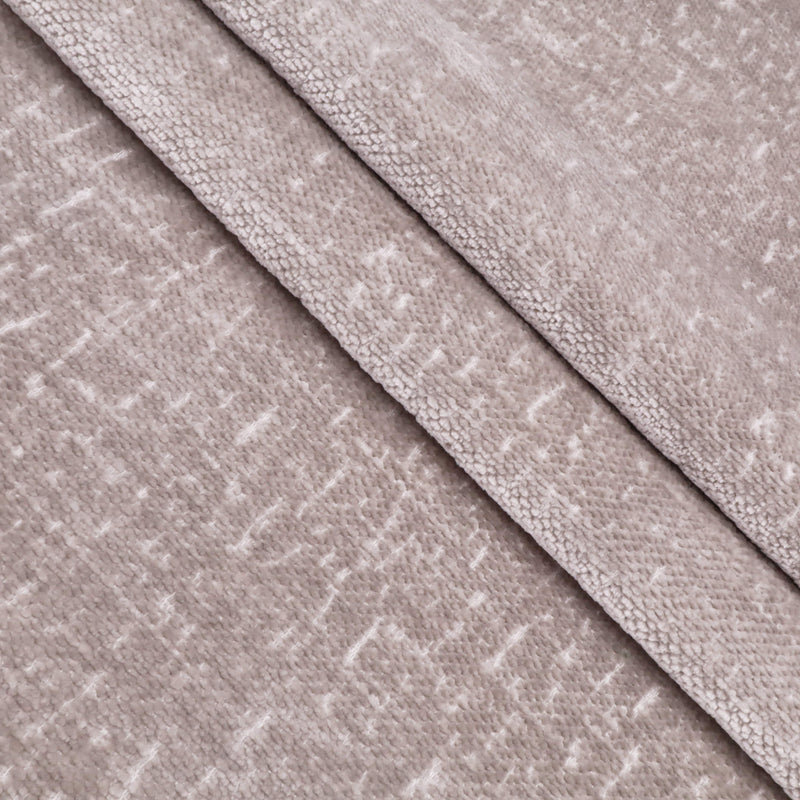 Marseille Thick Chenille Plain Textured Sofa Curtain Upholstery Fabric - Light Grey