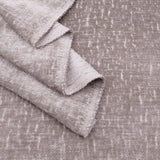 Marseille Thick Chenille Plain Textured Sofa Curtain Upholstery Fabric - Light Grey