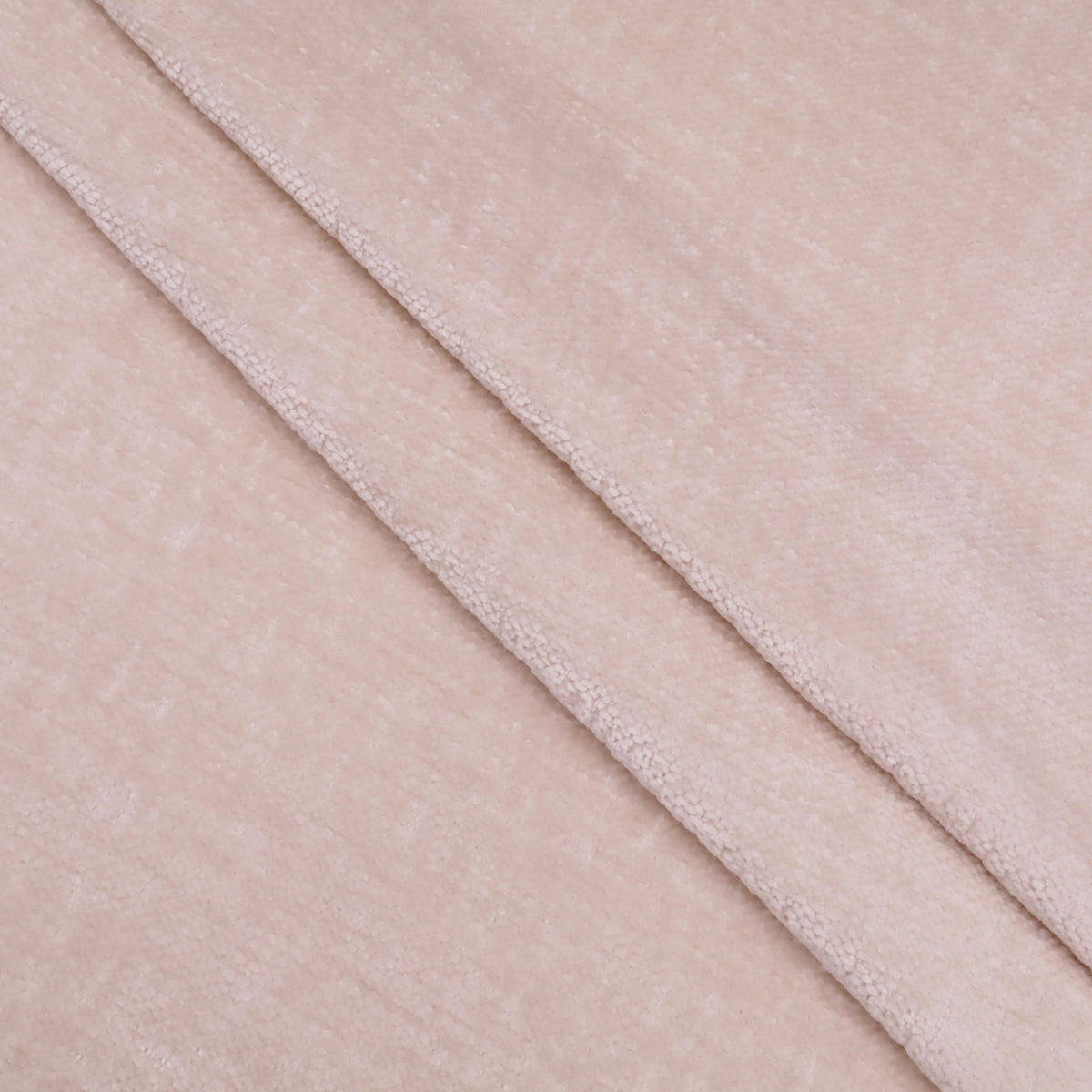 Marseille Thick Chenille Plain Textured Sofa Curtain Upholstery Fabric - Natural