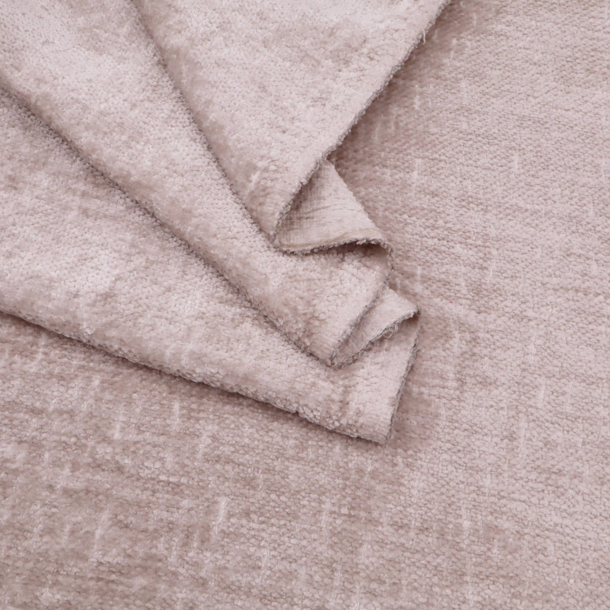 Marseille Thick Chenille Plain Textured Sofa Curtain Upholstery Fabric - Timberworlf