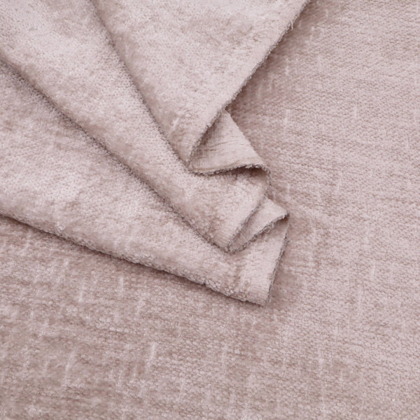 Marseille Thick Chenille Plain Textured Sofa Curtain Upholstery Fabric - Timberworlf