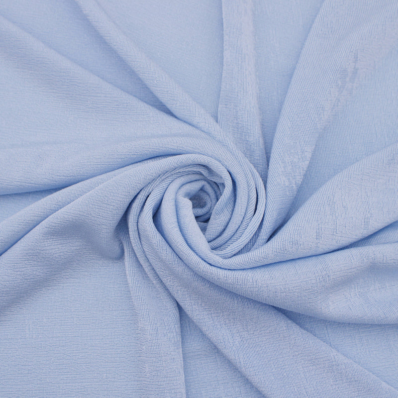 Maxine Slinky Shiny Stretch Textured Jersey Fabric - Baby Blue