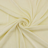 Maxine Slinky Shiny Stretch Textured Jersey Fabric - Pastel Yellow