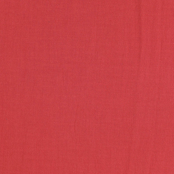 Melody Stonewashed Cotton Dressmaking Fabric  - Wet Coral