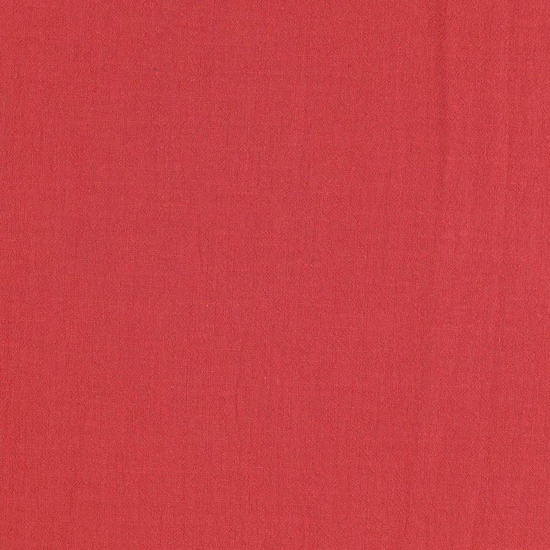 Melody Stonewashed Cotton Dressmaking Fabric  - Wet Coral