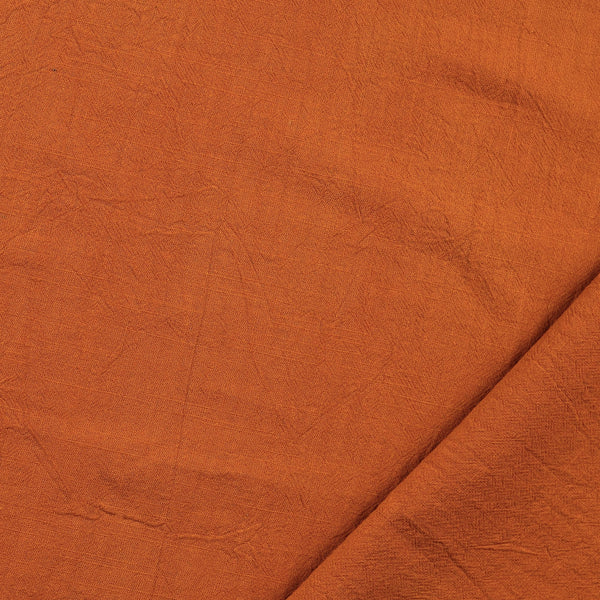 Melody Stonewashed Cotton Dressmaking Fabric  - Terracotta