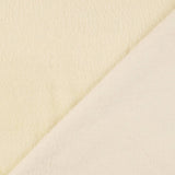 Mode Fake Faux Fur Short Pile Luxury Coating Fabric - Cream