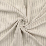 Moira Woven Viscose Linen Stripe Shirt Fabric - Beige