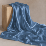 Mulberry Pure 100% Silk 22 Momme Luxury Bridal Fabric - Bondi Blue