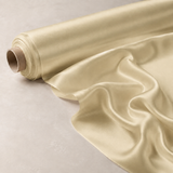 Mulberry Pure 100% Silk 22 Momme Luxury Bridal Fabric - Champagne