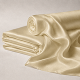 Mulberry Pure 100% Silk 22 Momme Luxury Bridal Fabric - Champagne